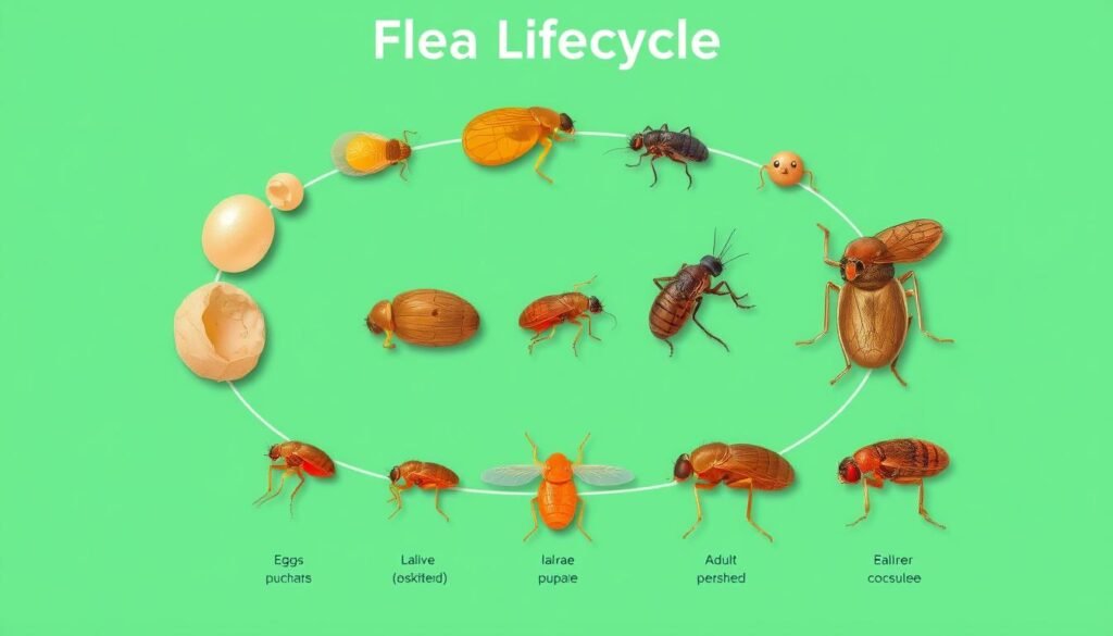 flea lifecycle diagram