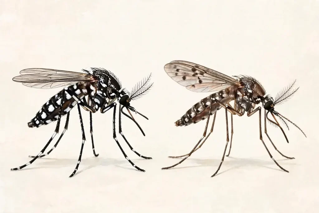 Tiger Mosquito vs Yellow Fever Mosquito: Key Differences - featured illustration