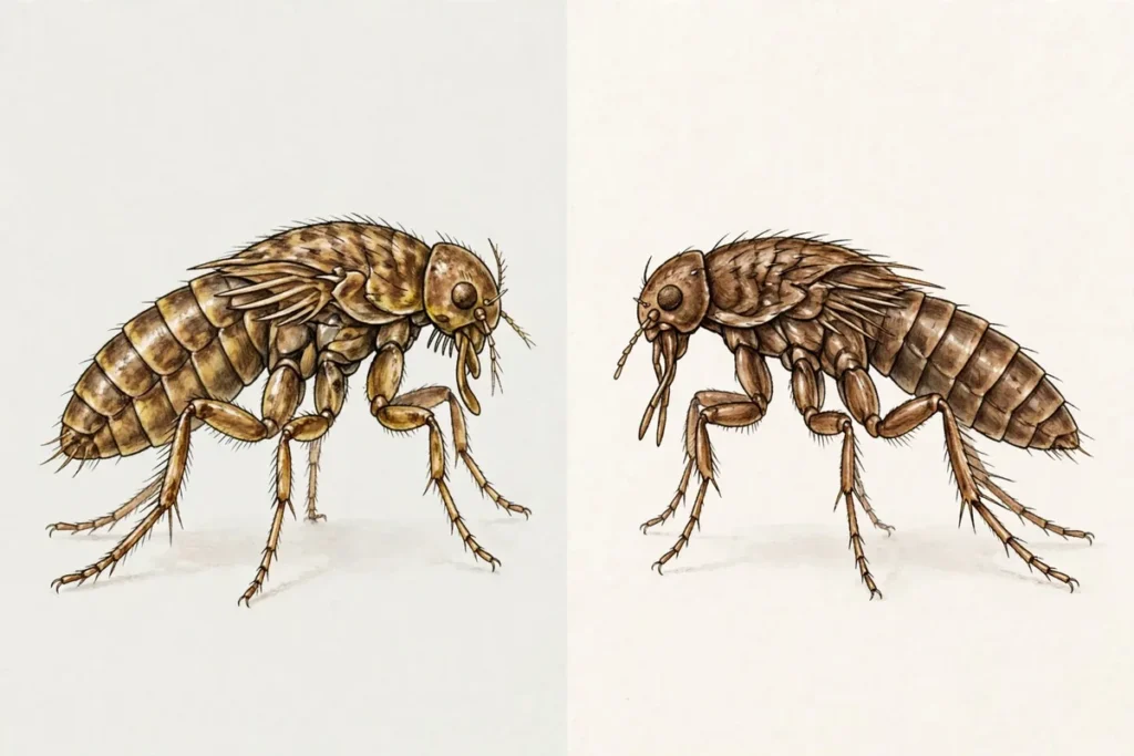 Cat Flea vs Dog Flea: What's the Difference? - featured illustration
