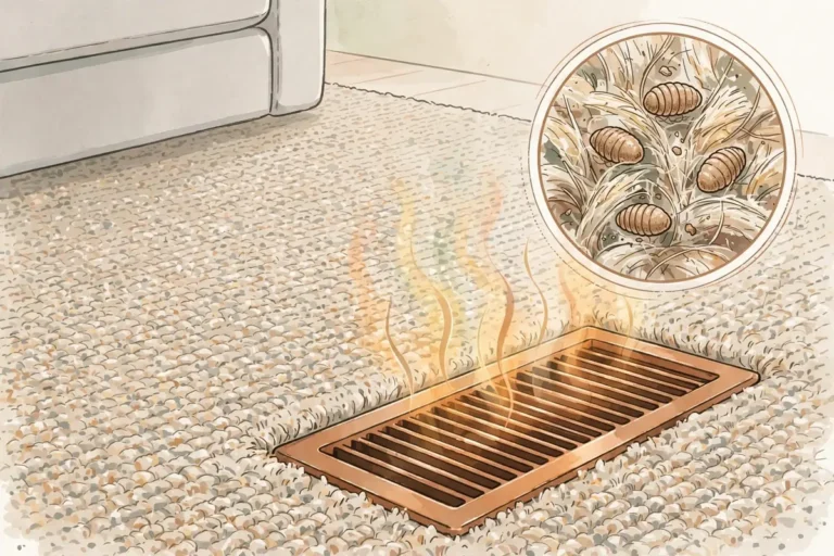 Fall Flea Outbreaks Indoors: Why Heat Wakes Them - featured illustration