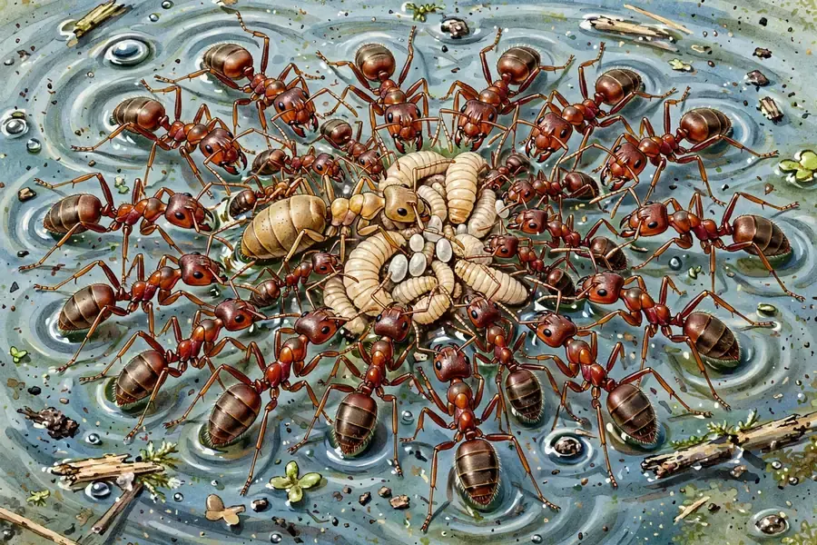 Fire Ant Rafts in Floodwater: Safety Guide - illustration 3