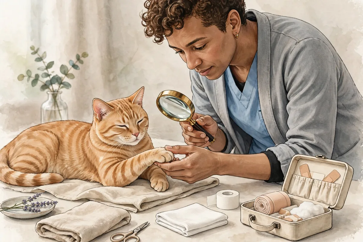 Cat Stung by a Wasp? First Aid Steps - illustration 1