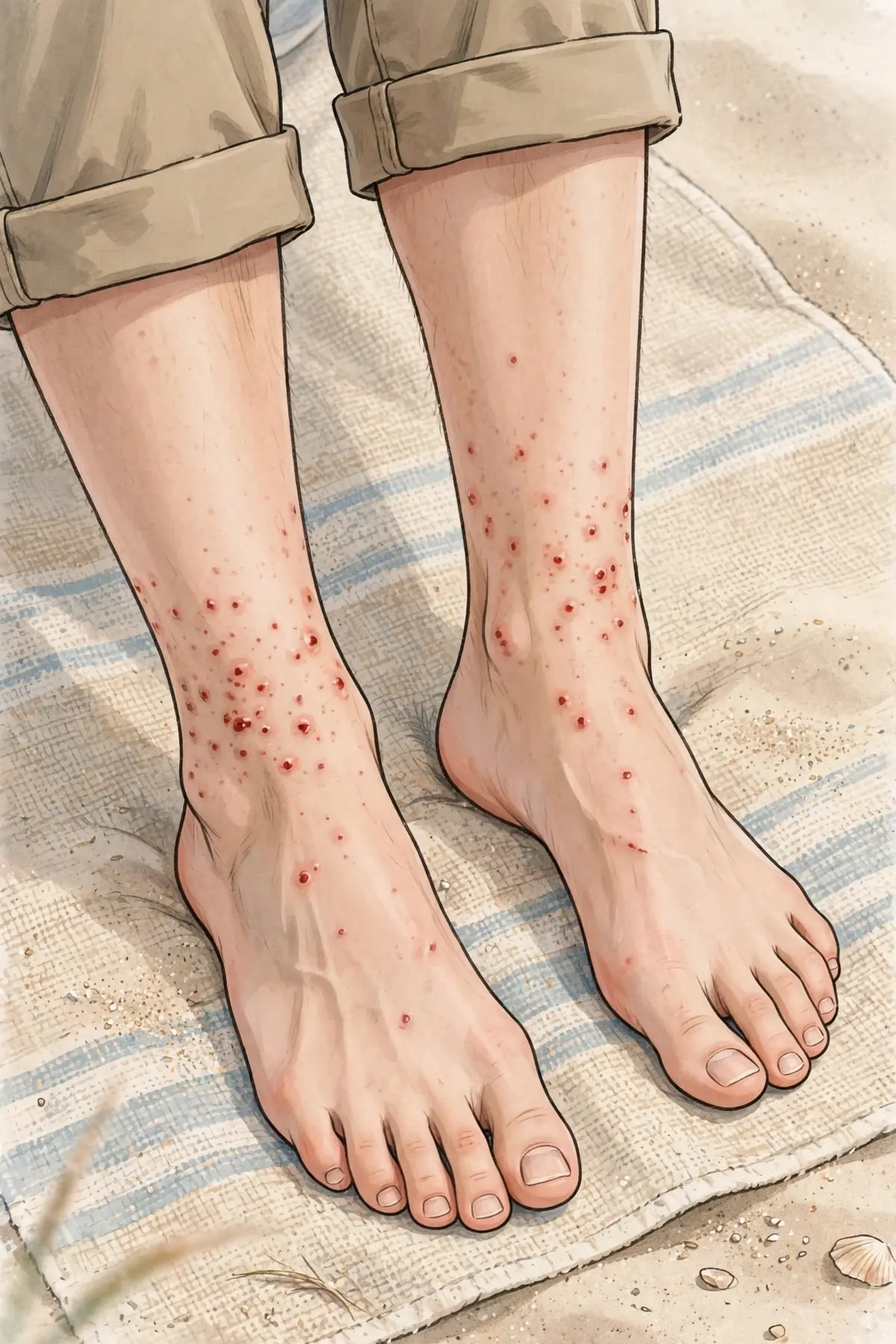 Sand Flea Bites: Treatment & Relief - illustration 1