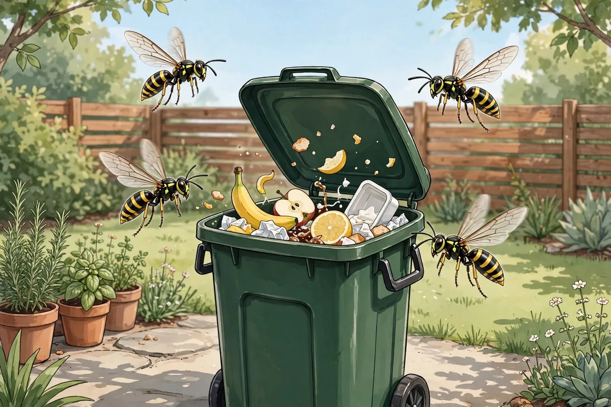 Yellow Jackets in Trash Cans? Fix It - illustration 1