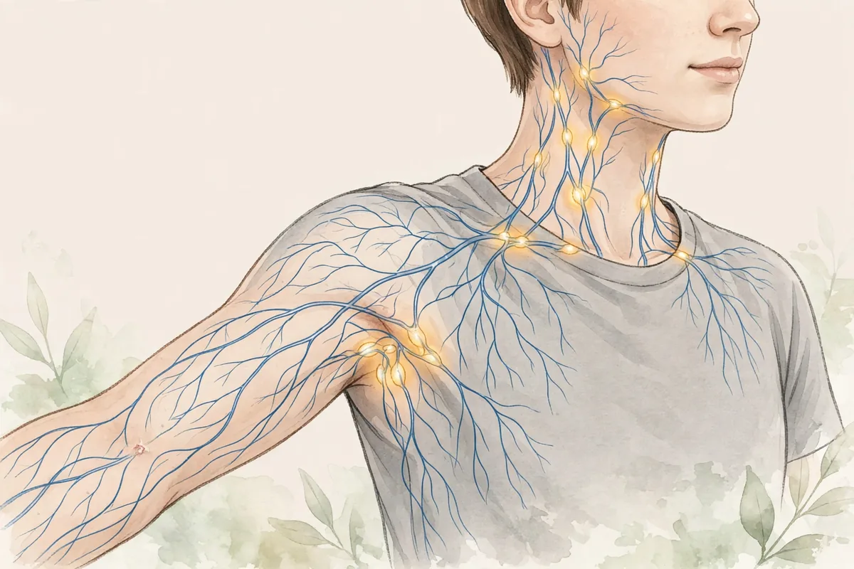 Swollen Lymph Nodes After a Bug Bite - illustration 1