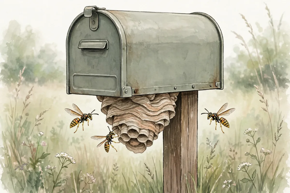 Wasp Nest in Your Mailbox: What to Do - illustration 1