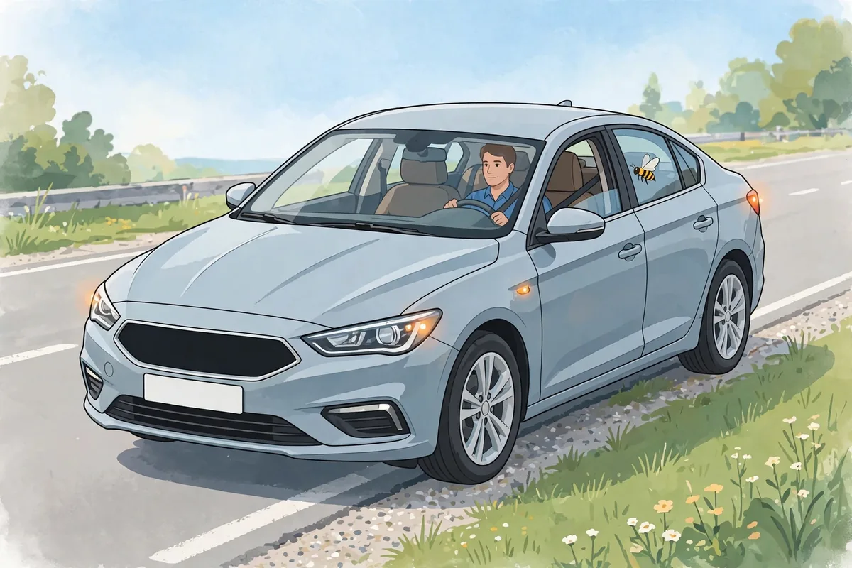 Bee Sting While Driving: What to Do - illustration 1