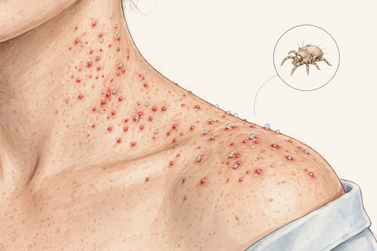 Straw Itch Mite Bites: Treatment & Prevention - illustration 1
