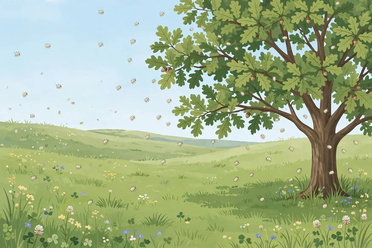 Chigger Bites vs Oak Mite Bites - illustration 1