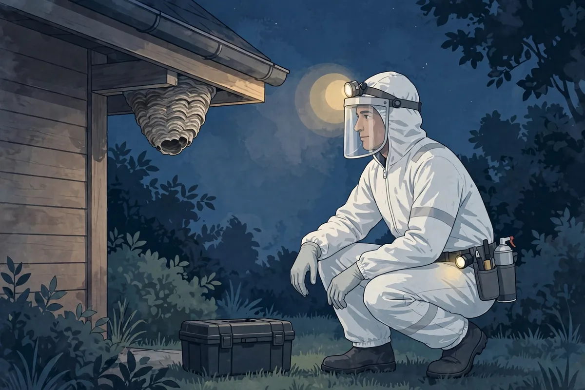 Do Wasps Sting at Night? Behavior & Safety - illustration 3