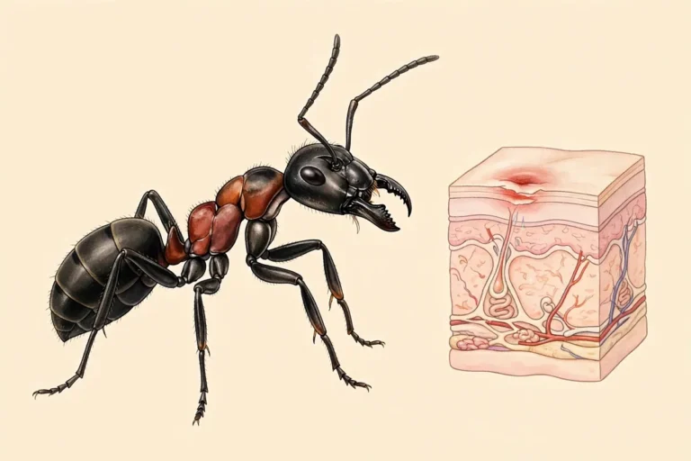 Carpenter Ant Bite Treatment: First Aid, Relief, and Warning Signs - featured illustration