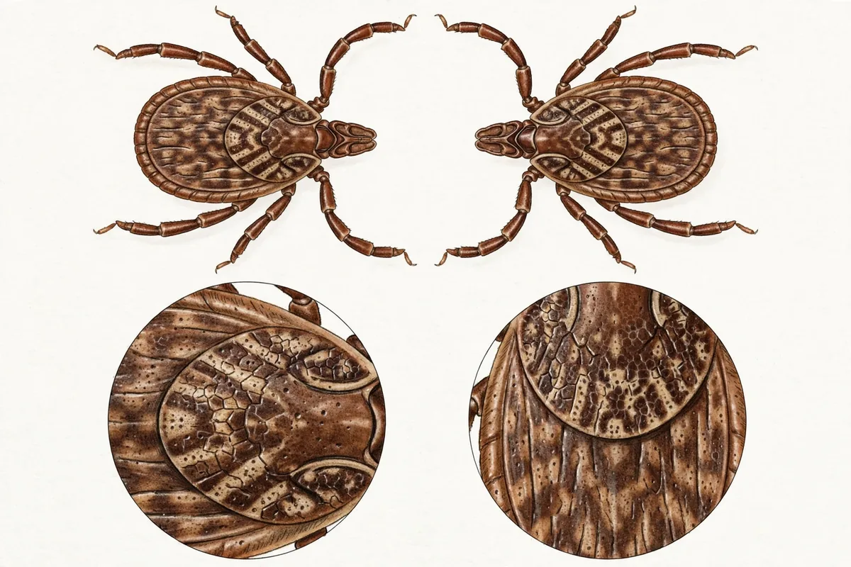Rocky Mountain Wood Tick vs American Dog Tick - illustration 1