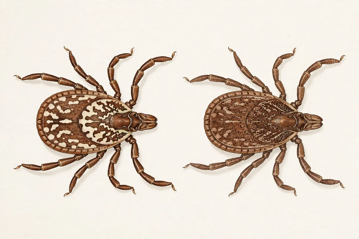 Rocky Mountain Wood Tick vs American Dog Tick - illustration 2