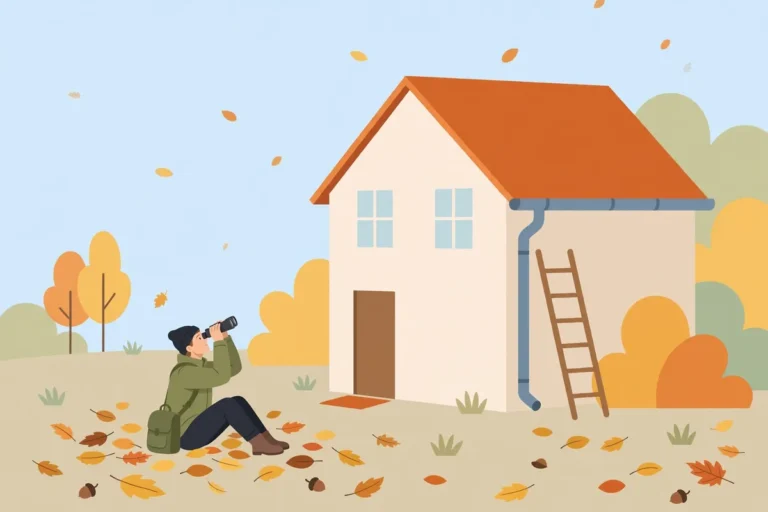 Wasp Stings While Cleaning Gutters: Fall Guide - featured illustration